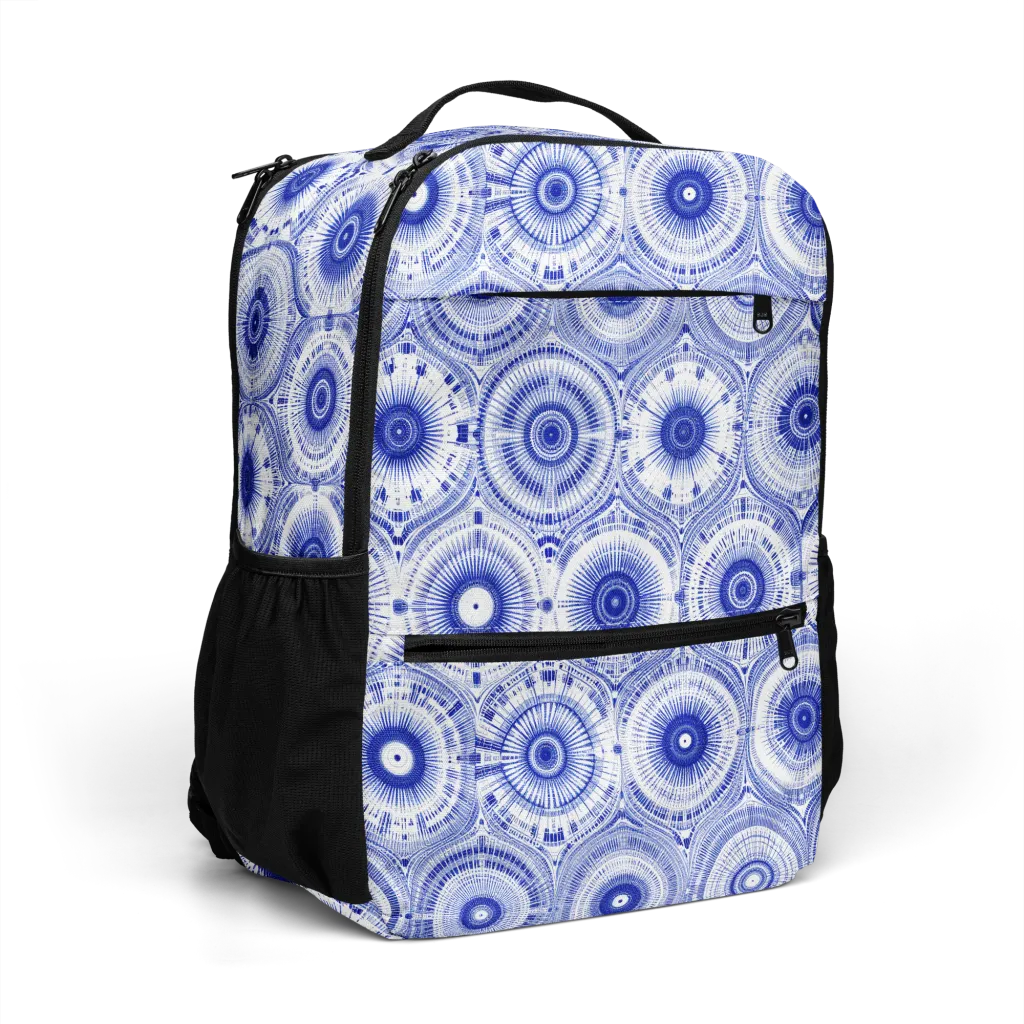 Indigo Circuit on Utility Backpack — Right Front