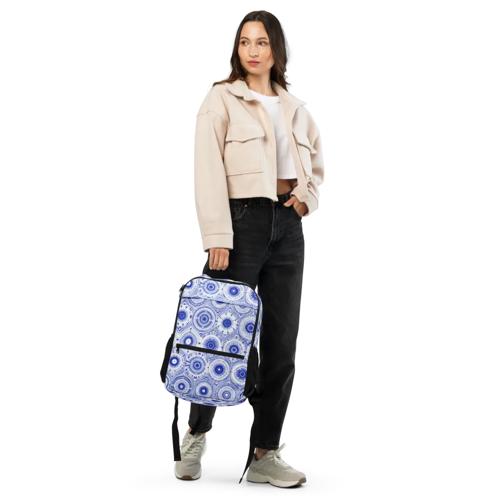 Indigo Circuit on Utility Backpack — Front
