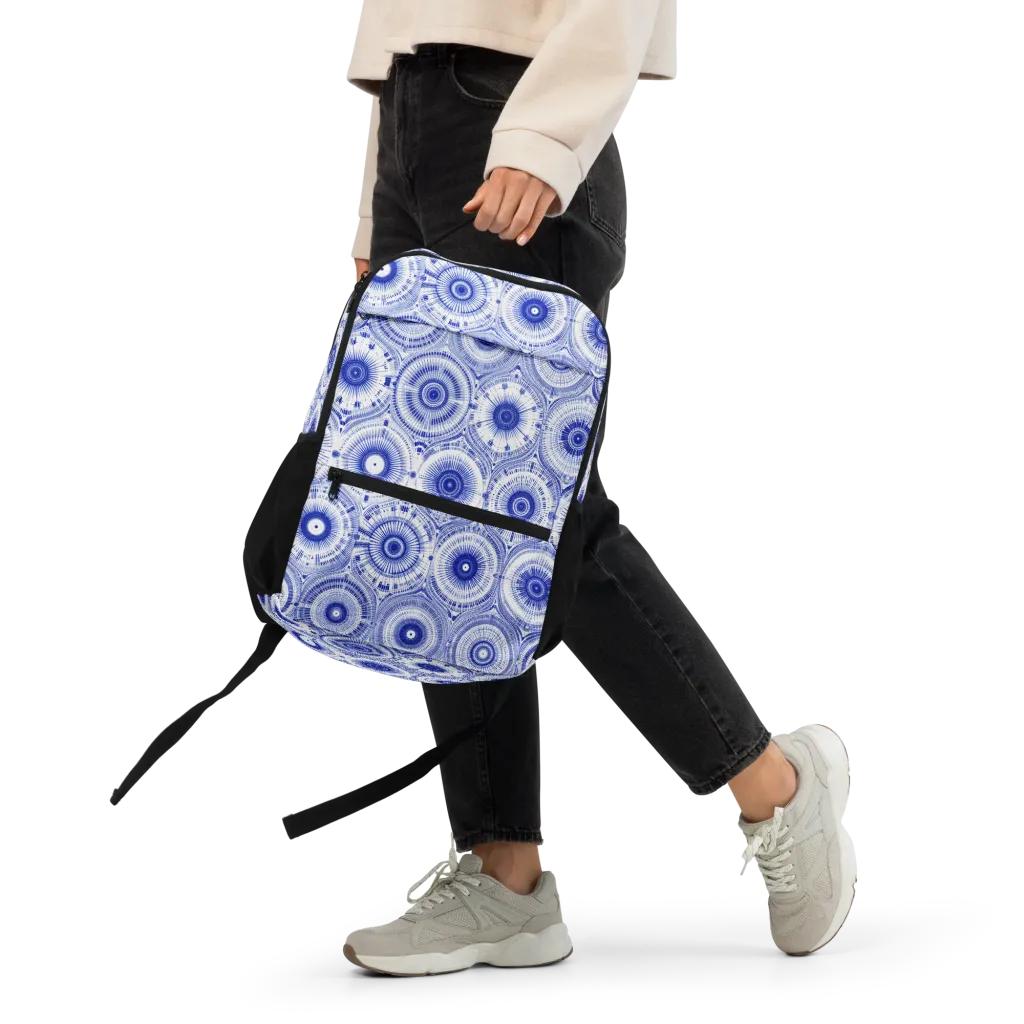Indigo Circuit on Utility Backpack — Front