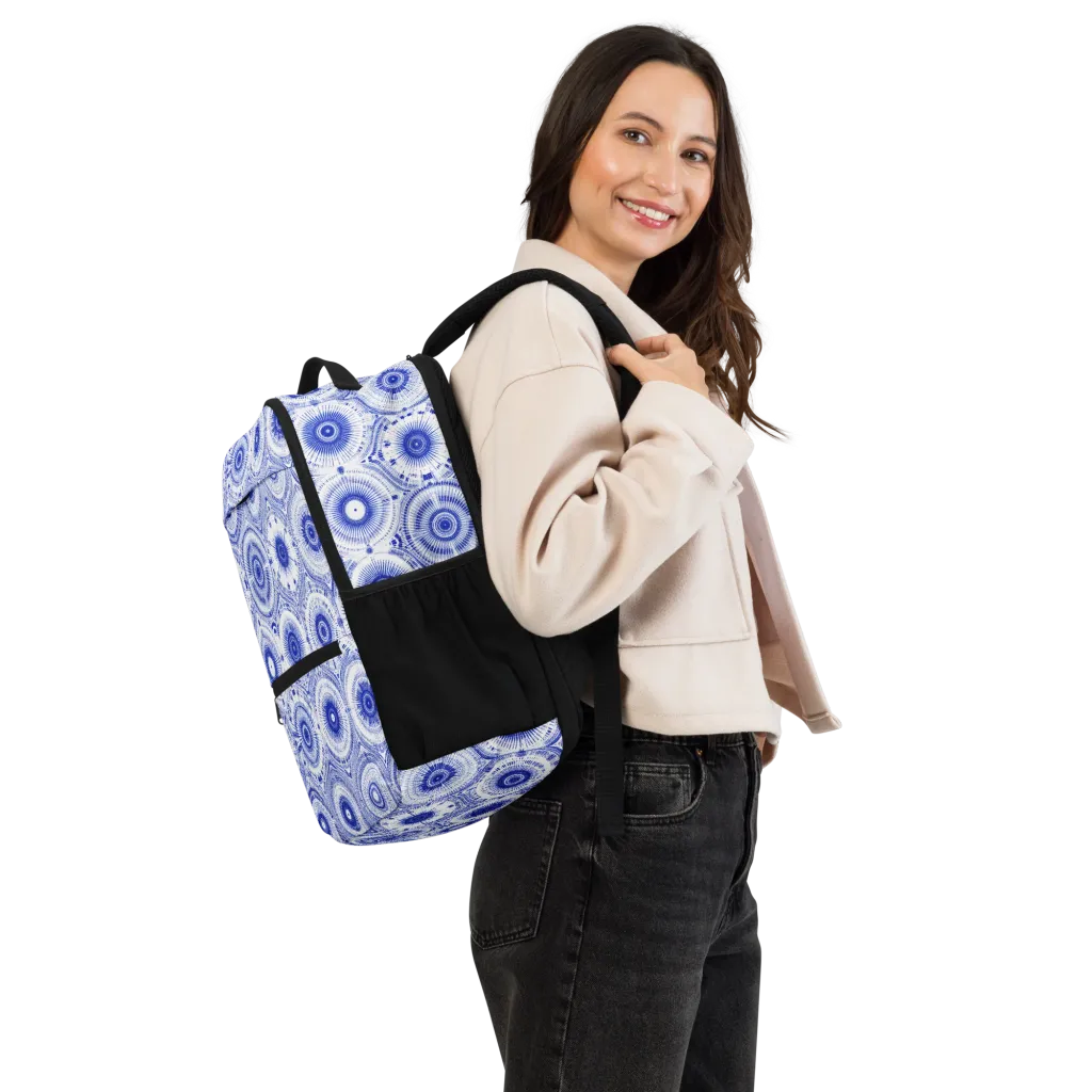 Indigo Circuit on Utility Backpack — Right