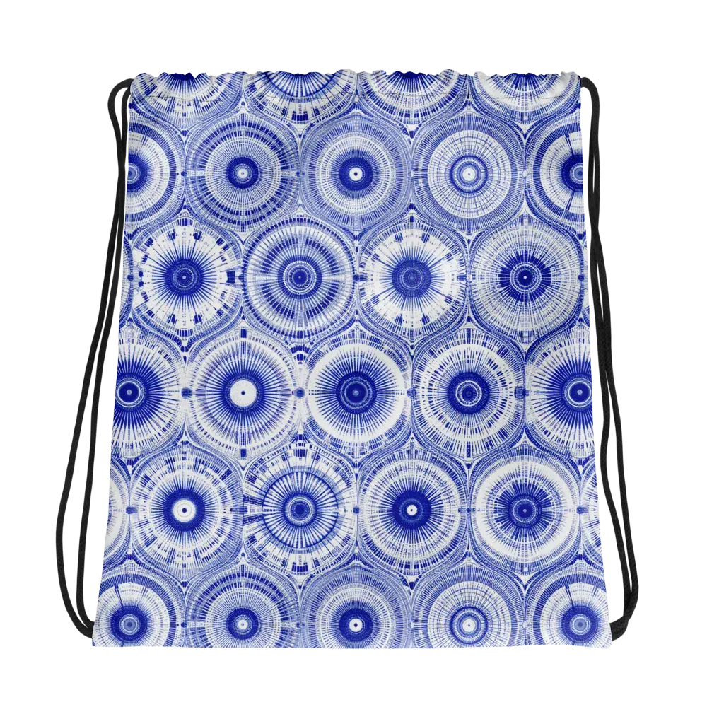 Indigo Circuit on Drawstring Bag — Photo