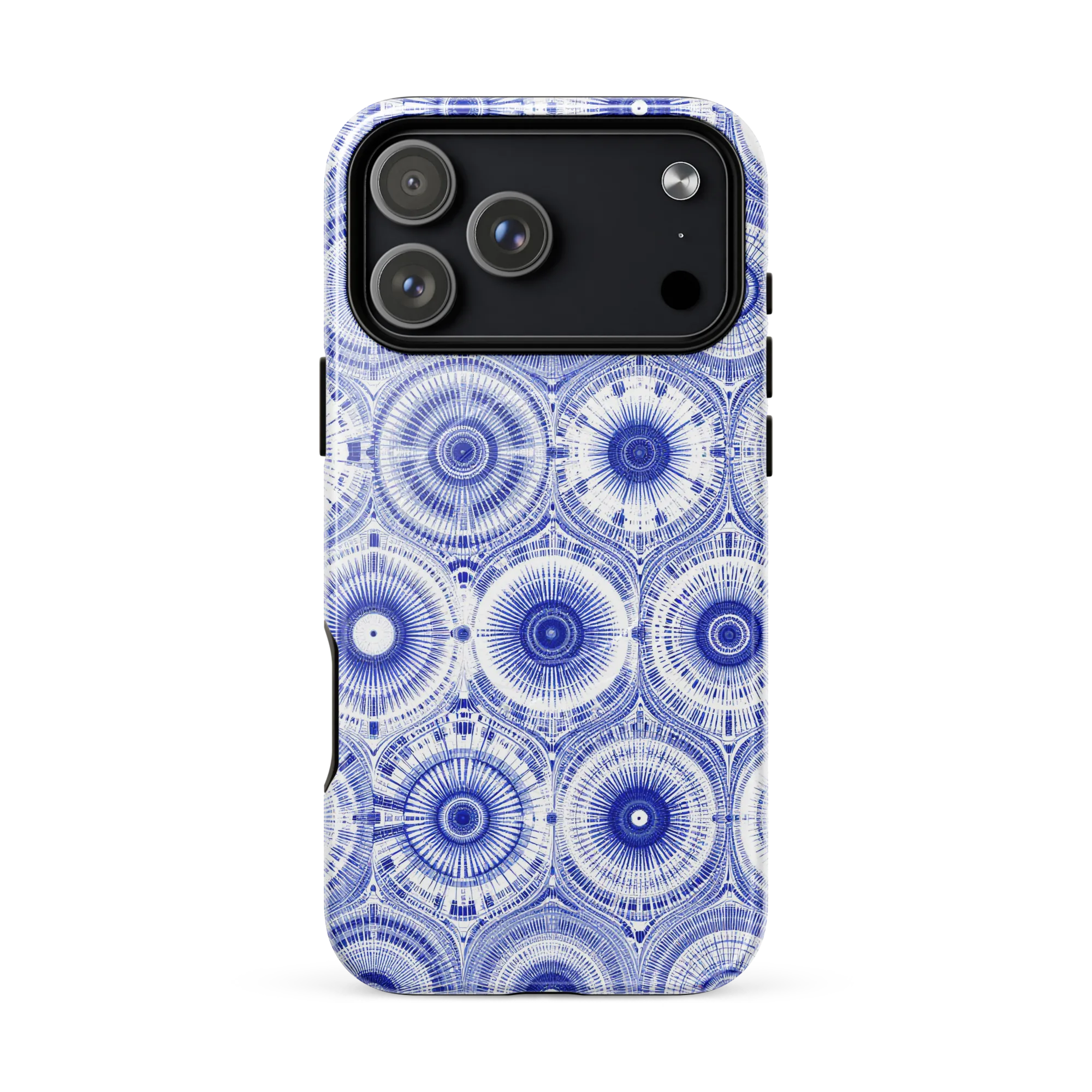 Indigo Circuit on MagSafe Tough Case for iPhone® — Front