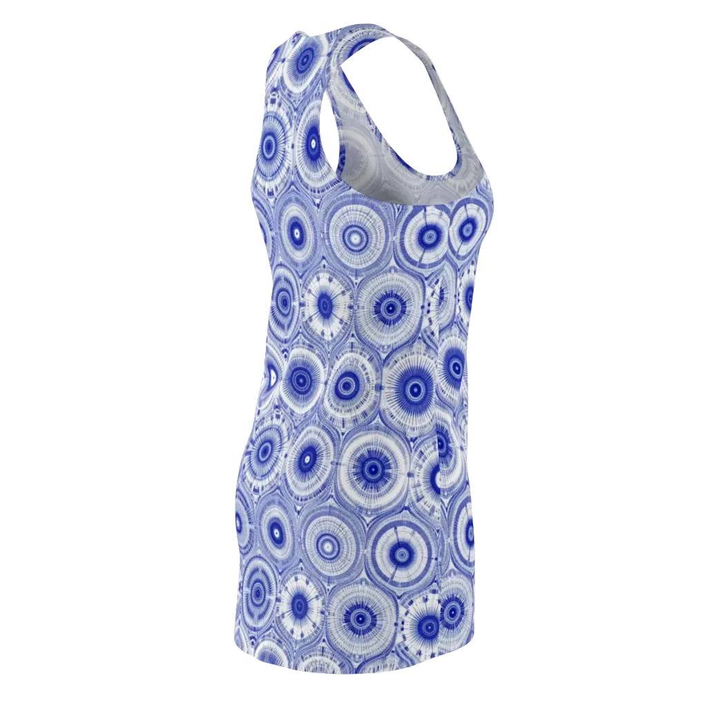 Indigo Circuit on Racerback Dress — Back Side