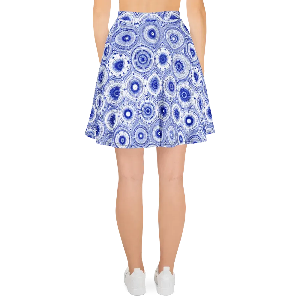 Indigo Circuit on Skater Skirt — Back