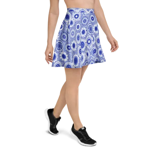 Indigo Circuit on a Skater Skirt