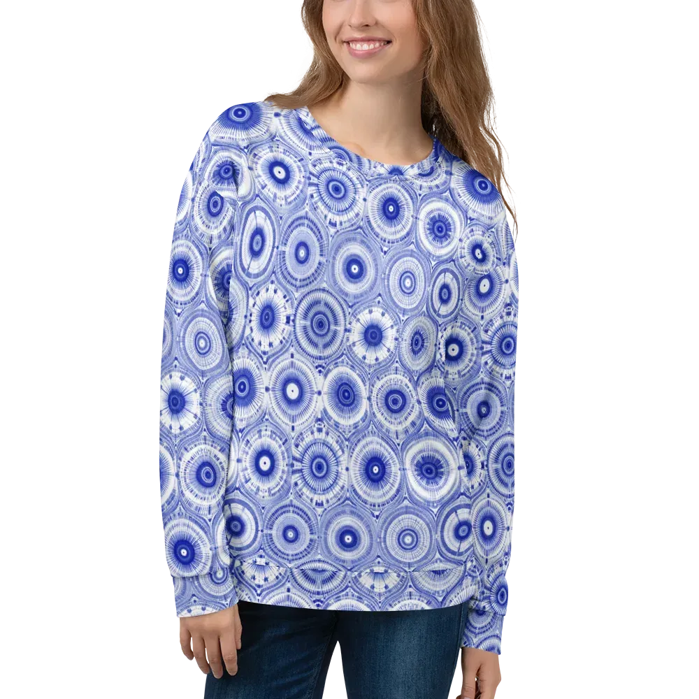 Indigo Circuit on Sweatshirt — Front