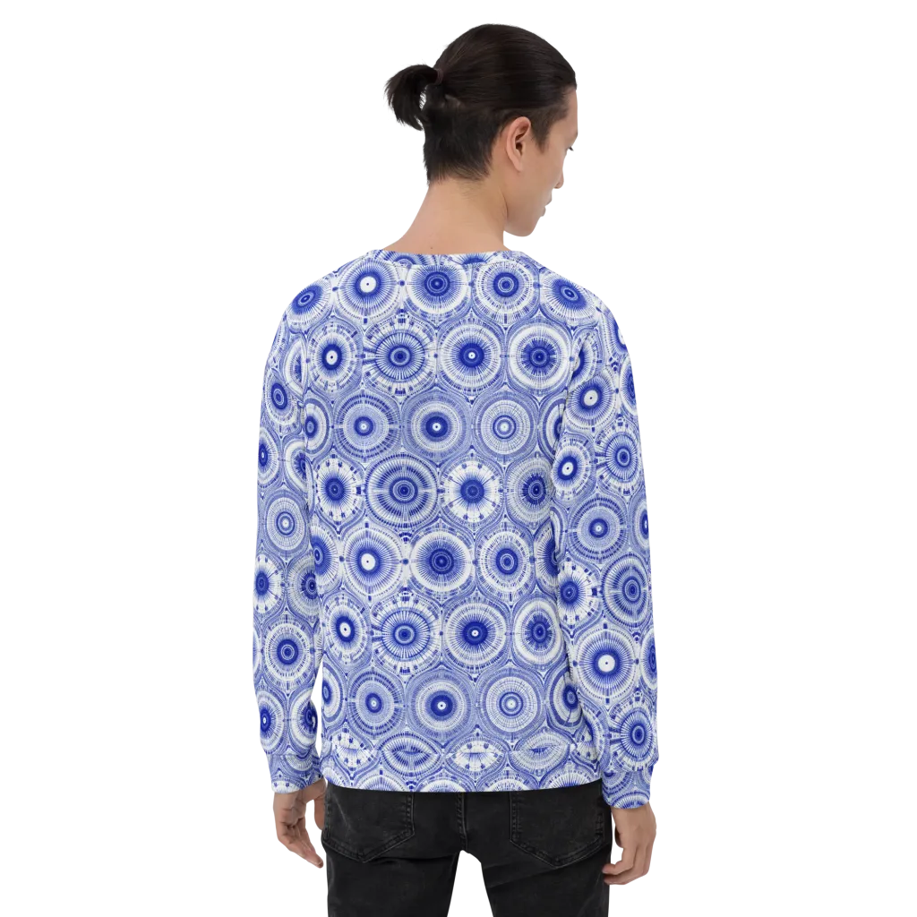 Indigo Circuit on Sweatshirt — Back