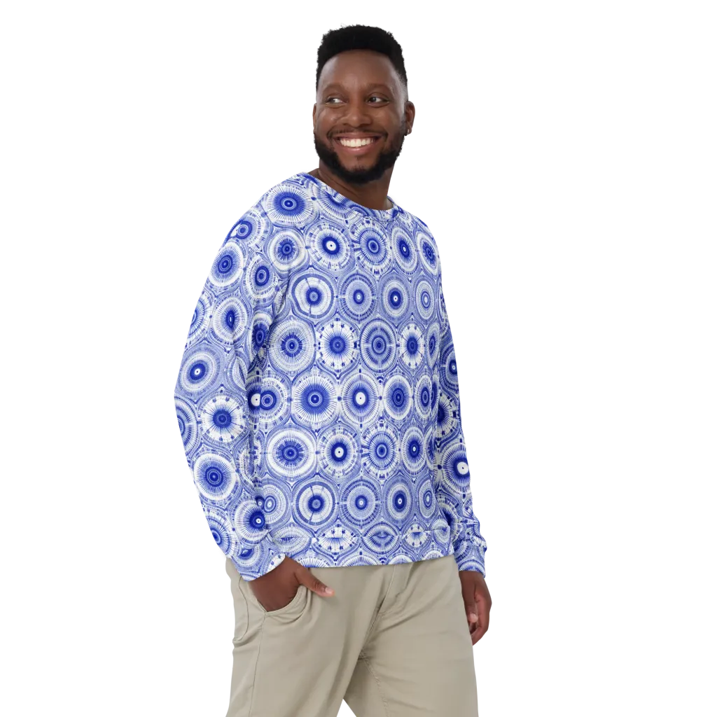 Indigo Circuit on Sweatshirt — Front