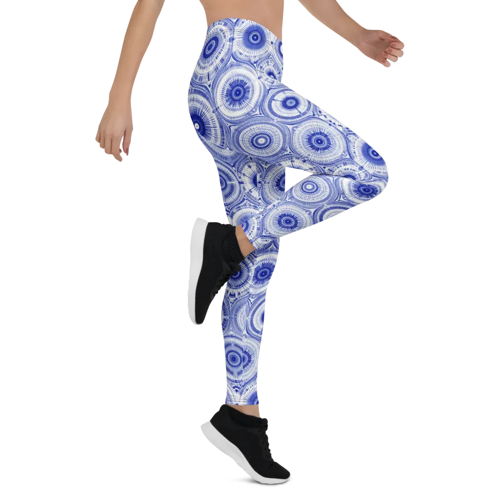 Indigo Circuit on Leggings — Right