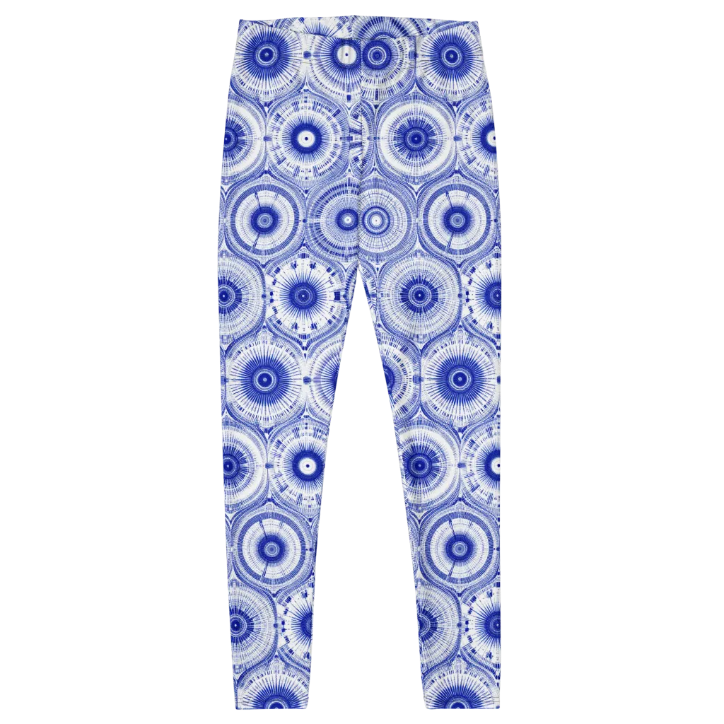 Indigo Circuit on Leggings — Front