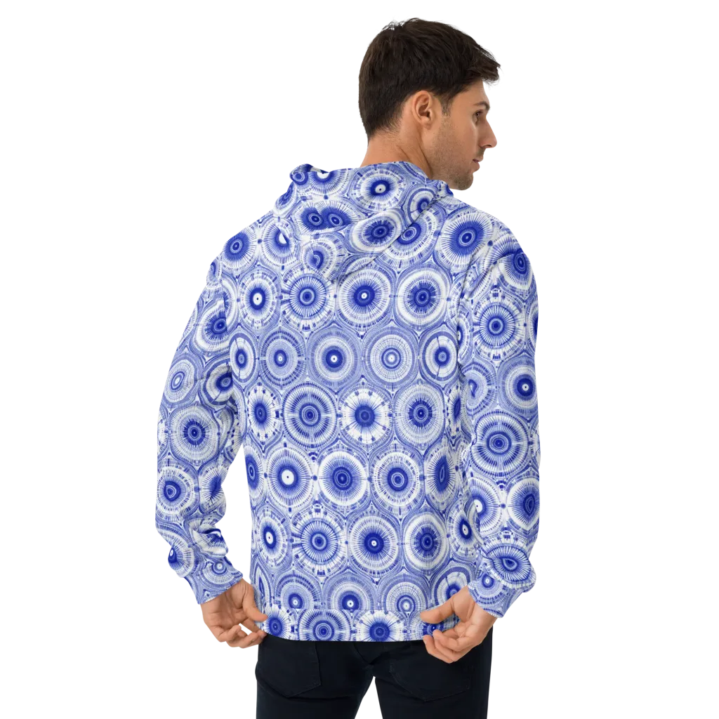 Indigo Circuit on Hoodie — Back