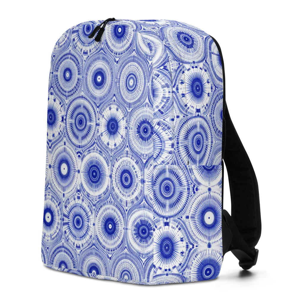 Indigo Circuit on Minimalist Backpack — Left