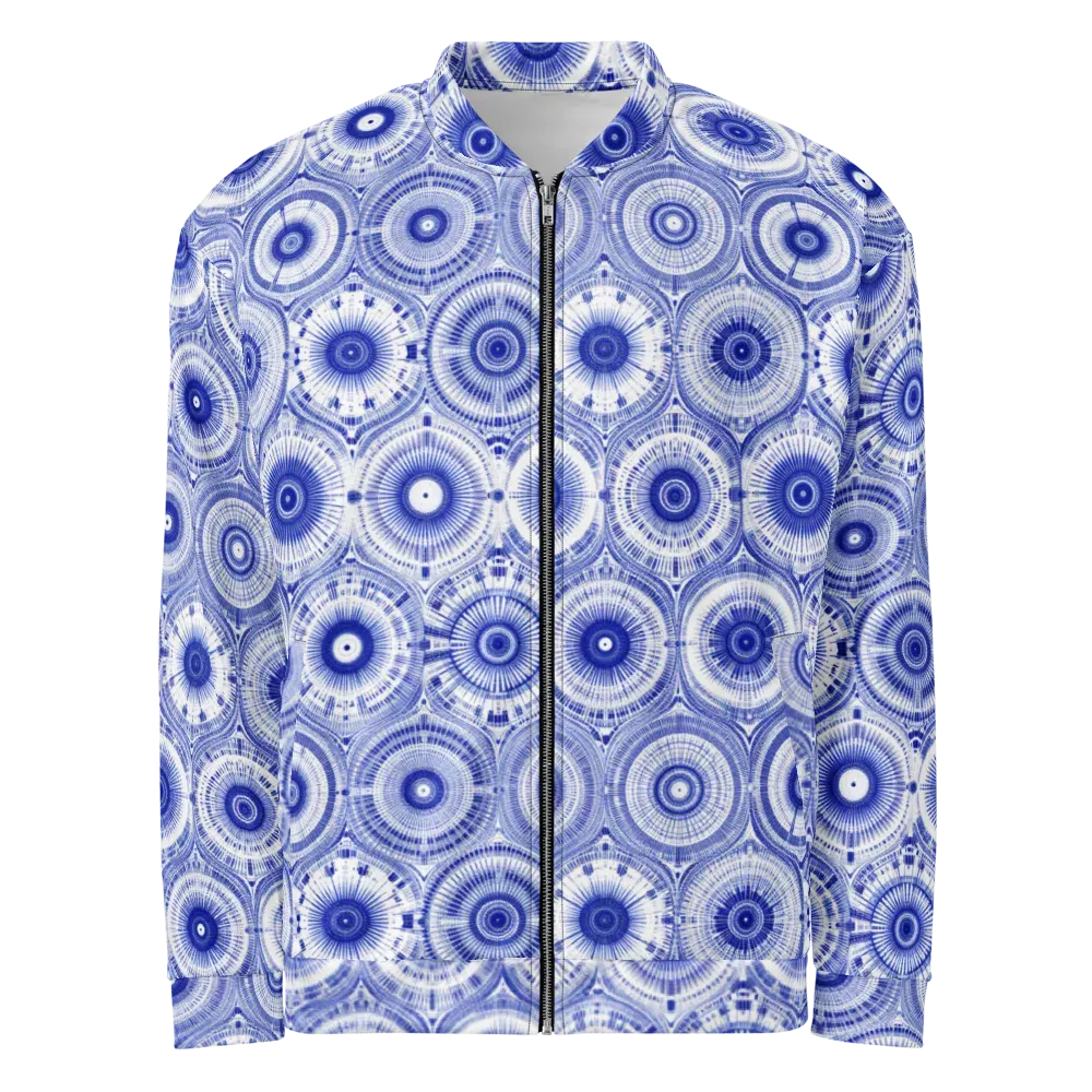 Indigo Circuit on Bomber Jacket — Front