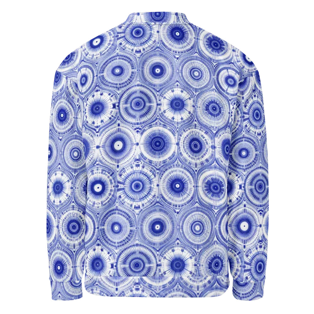 Indigo Circuit on Bomber Jacket — Back