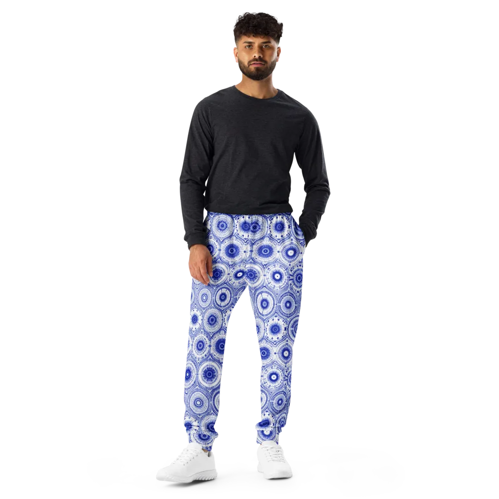Indigo Circuit on Men's Joggers — Front