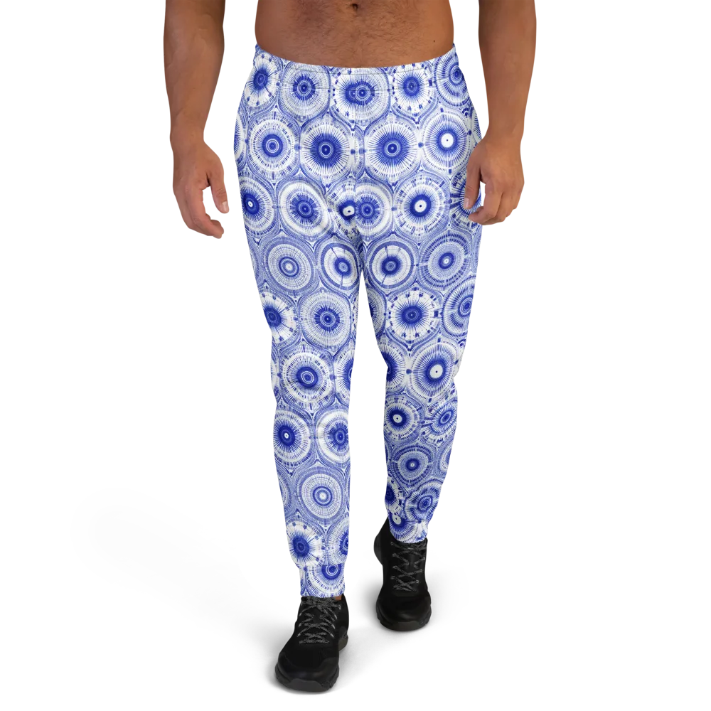 Indigo Circuit on Men's Joggers — Front