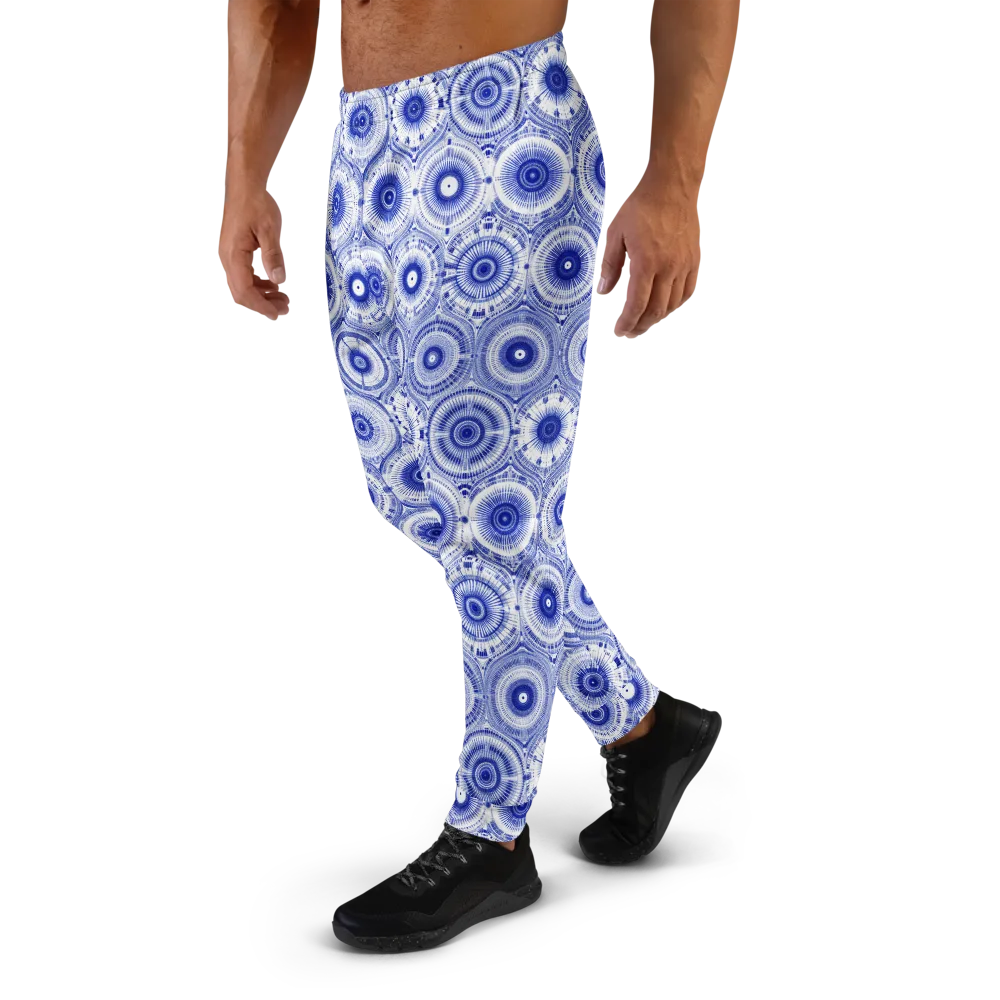 Indigo Circuit on Men's Joggers — Left