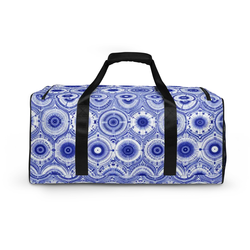 Indigo Circuit on Duffle Bag — Back