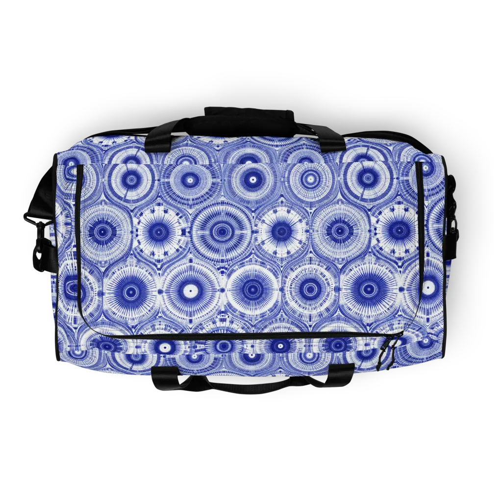 Indigo Circuit on Duffle Bag — Top