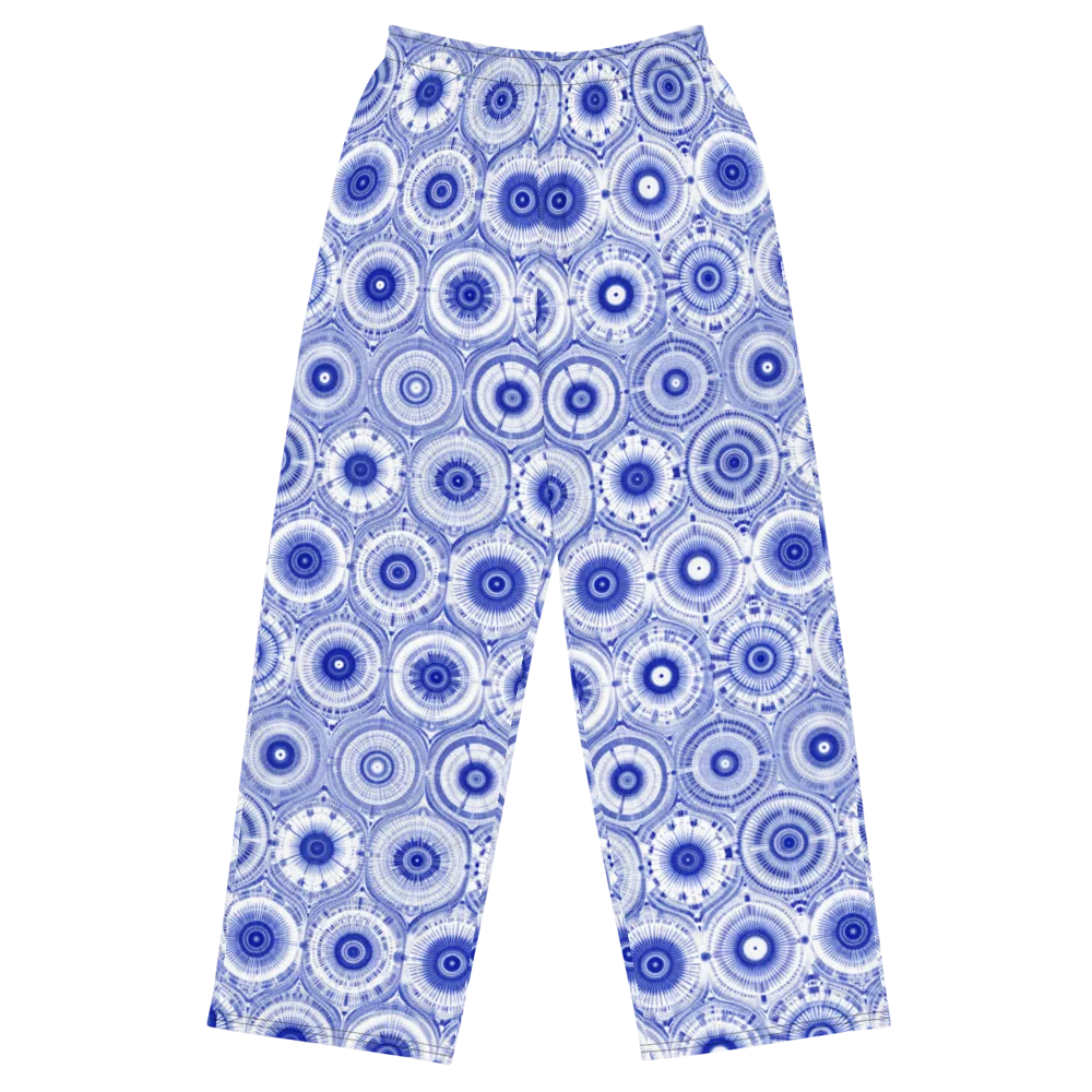 Indigo Circuit on Wide-Leg Pants — Front