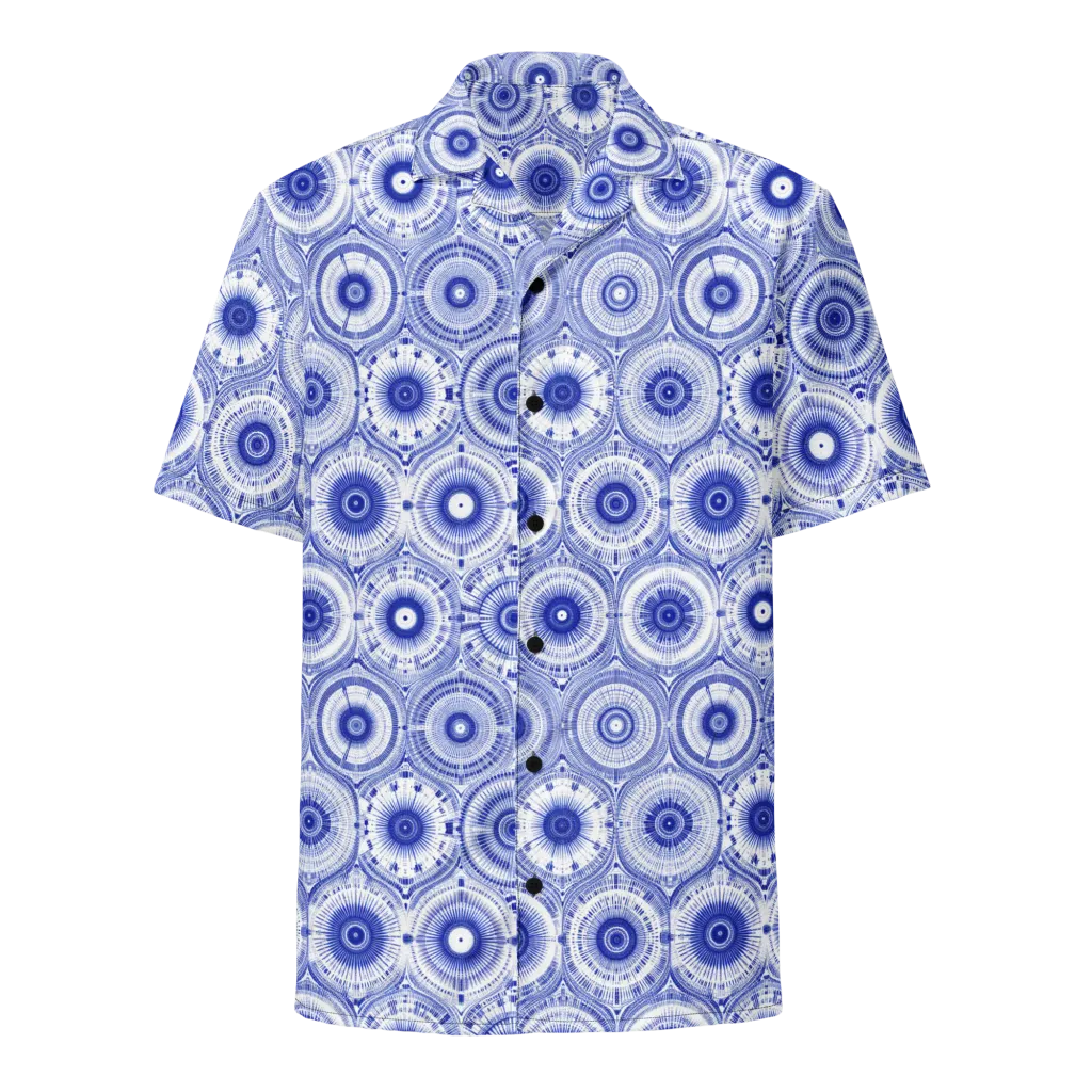 Indigo Circuit on Button Shirt — Front