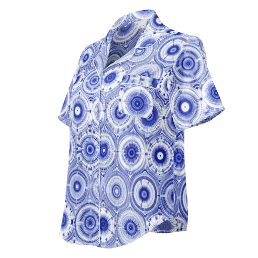 Indigo Circuit on a Women's Short Sleeve Pajama Top