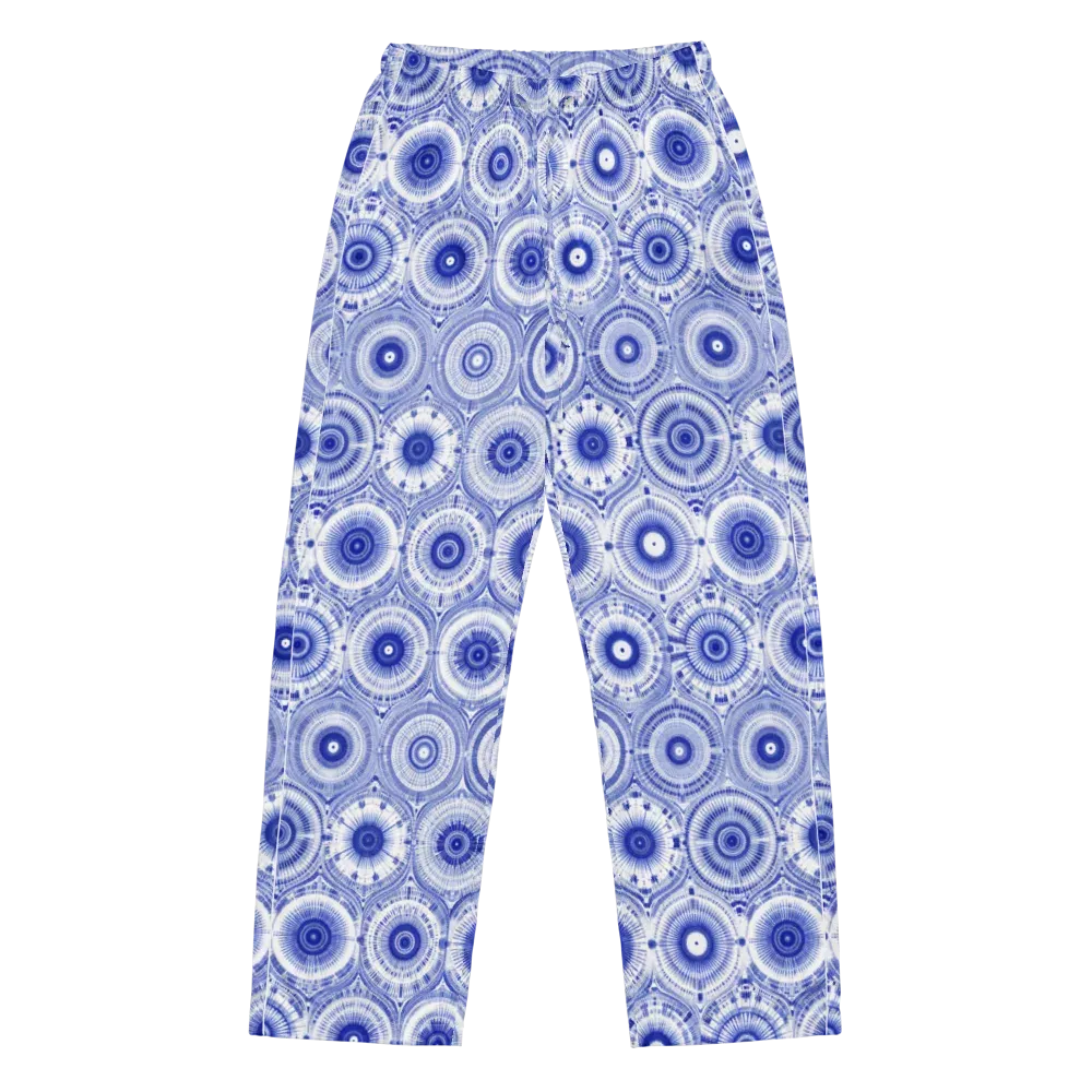Indigo Circuit on Women's Pajama Pants — Front