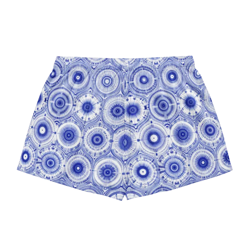 Indigo Circuit on Women's Pajama Shorts — Back