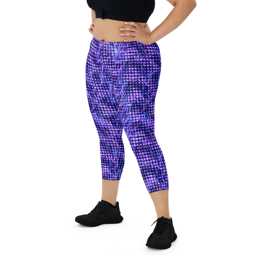 Ultraviolet Circuit on a Capri Leggings