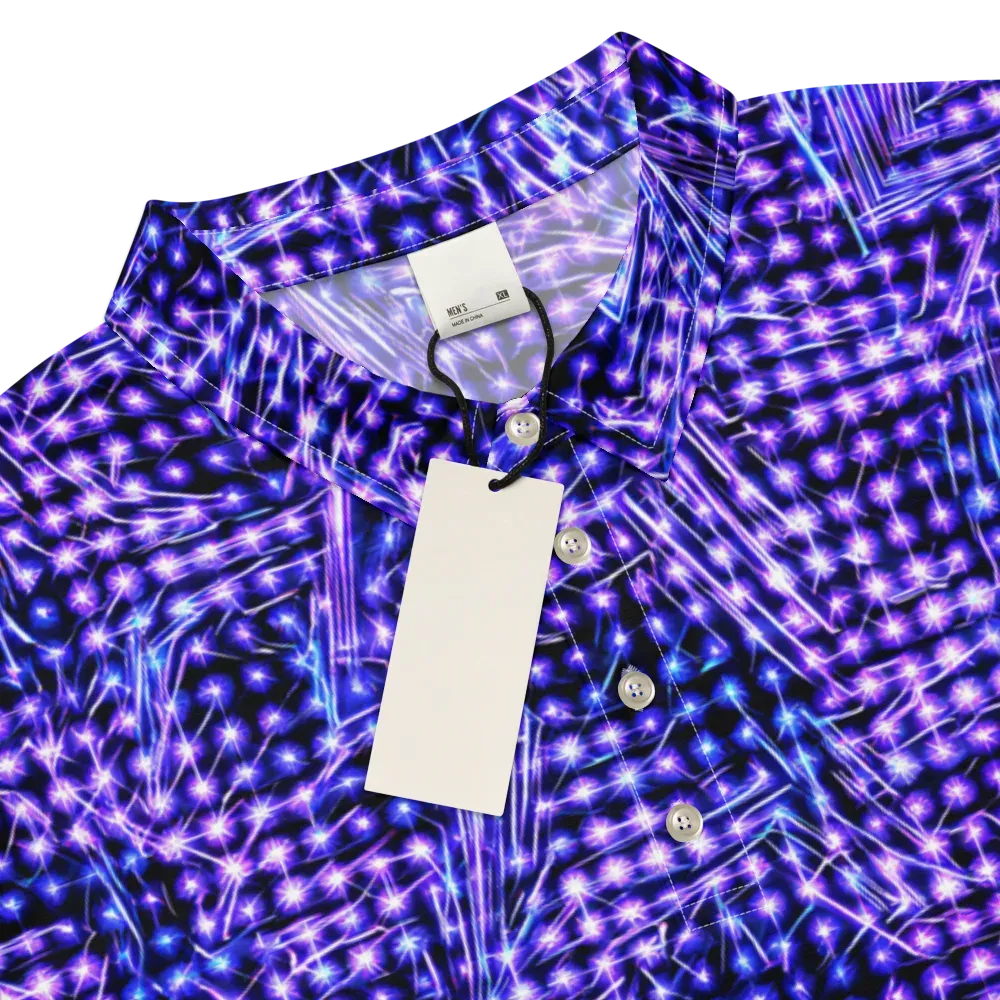 Ultraviolet Circuit on Men's Slim Fit Polo Shirt — Product details