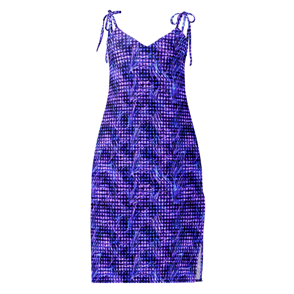 Ultraviolet Circuit on Slip Dress — Front