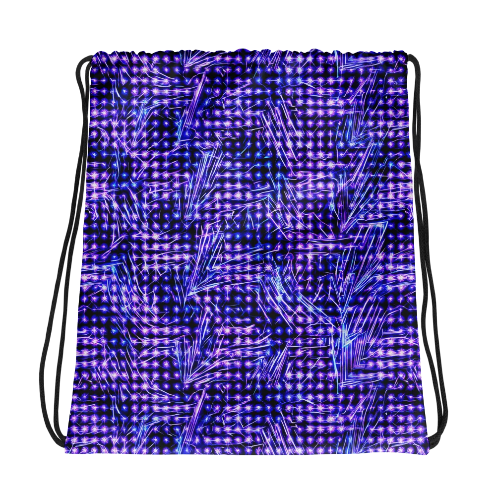 Ultraviolet Circuit on Drawstring Bag — Photo