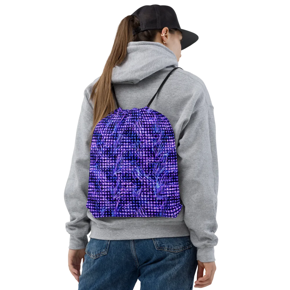 Ultraviolet Circuit on Drawstring Bag — Front