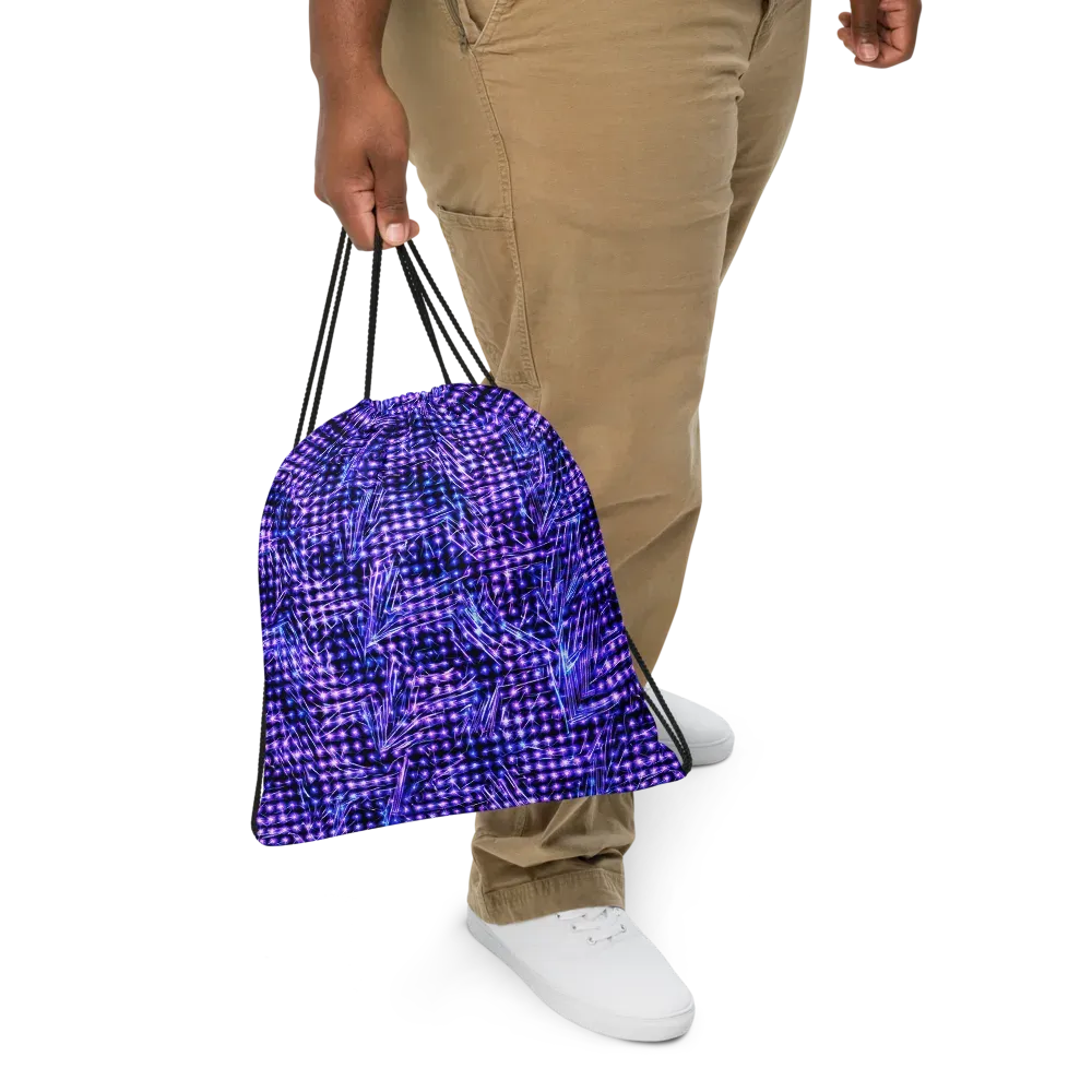 Ultraviolet Circuit on Drawstring Bag — Front