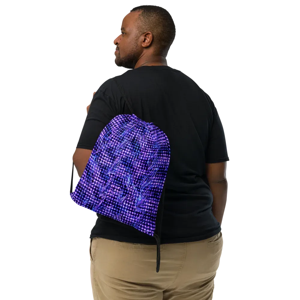 Ultraviolet Circuit on Drawstring Bag — Front
