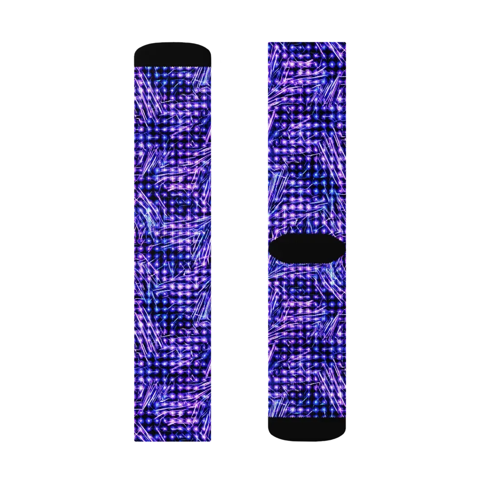 Ultraviolet Circuit on Socks — Right Sock
