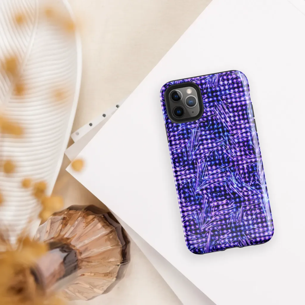 Ultraviolet Circuit on Tough Case for iPhone® — Front