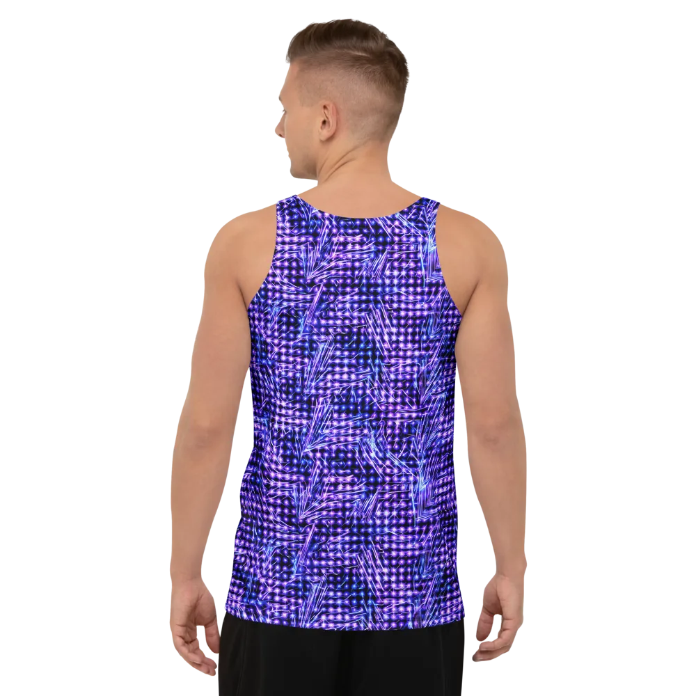 Ultraviolet Circuit on Men's Tank Top — Back
