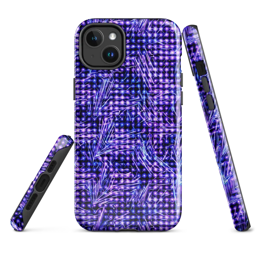 Ultraviolet Circuit on MagSafe Tough Case for iPhone® — Front