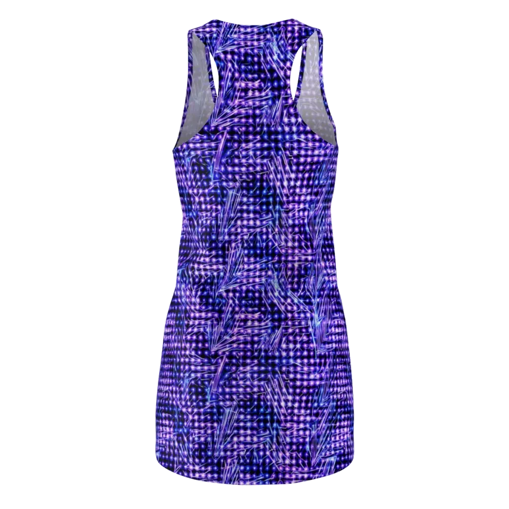 Ultraviolet Circuit on Racerback Dress — Back