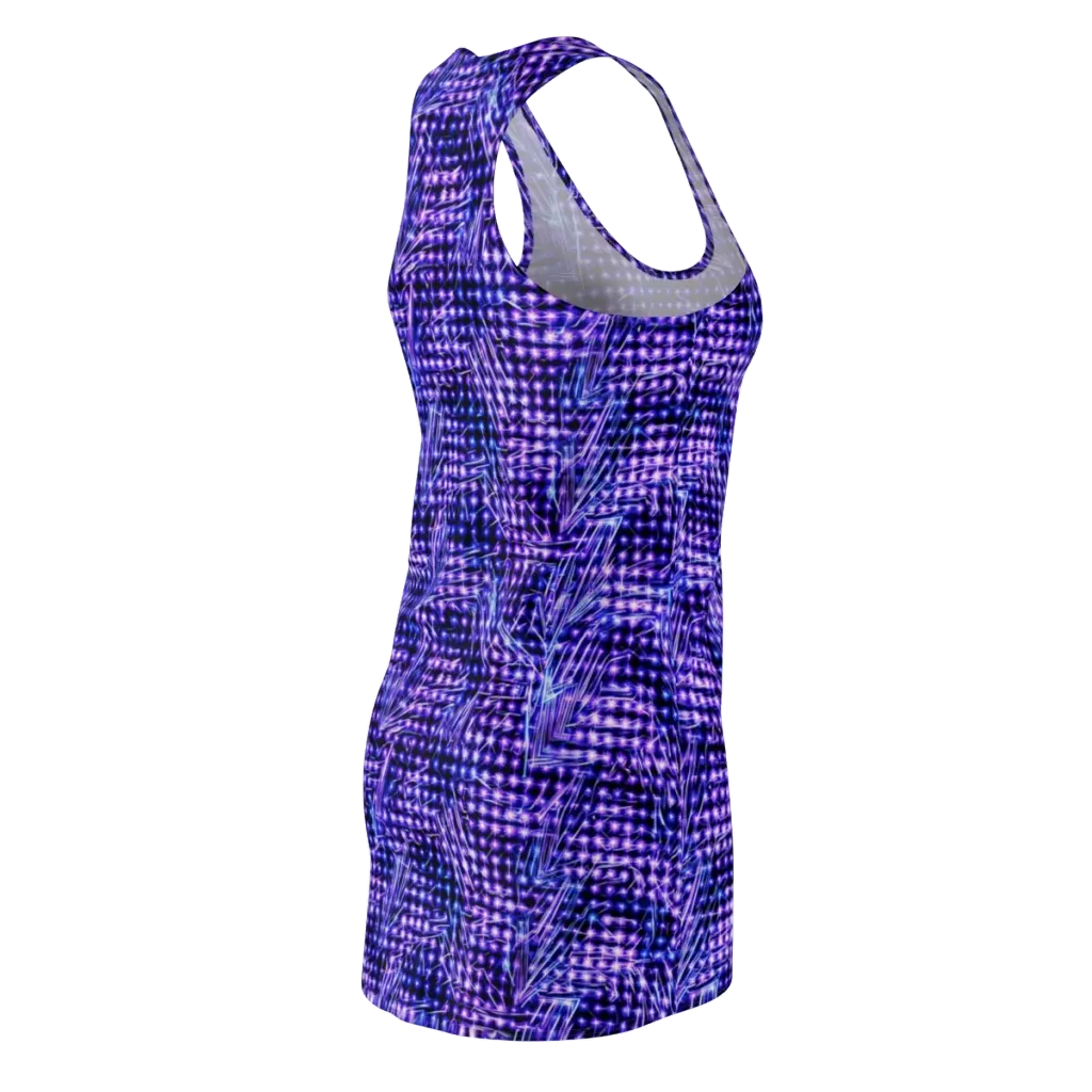 Ultraviolet Circuit on Racerback Dress — Back Side