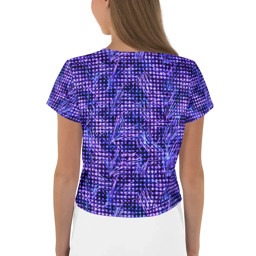 Ultraviolet Circuit on Crop Tee — Back