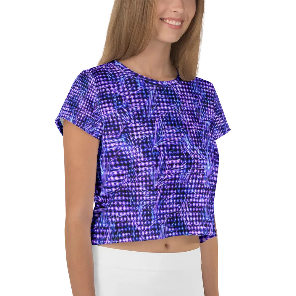 Ultraviolet Circuit on Crop Tee — Right