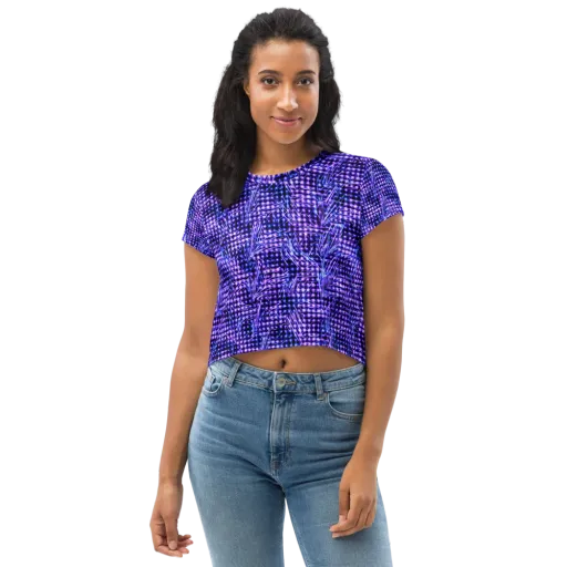 Ultraviolet Circuit on a Crop Tee