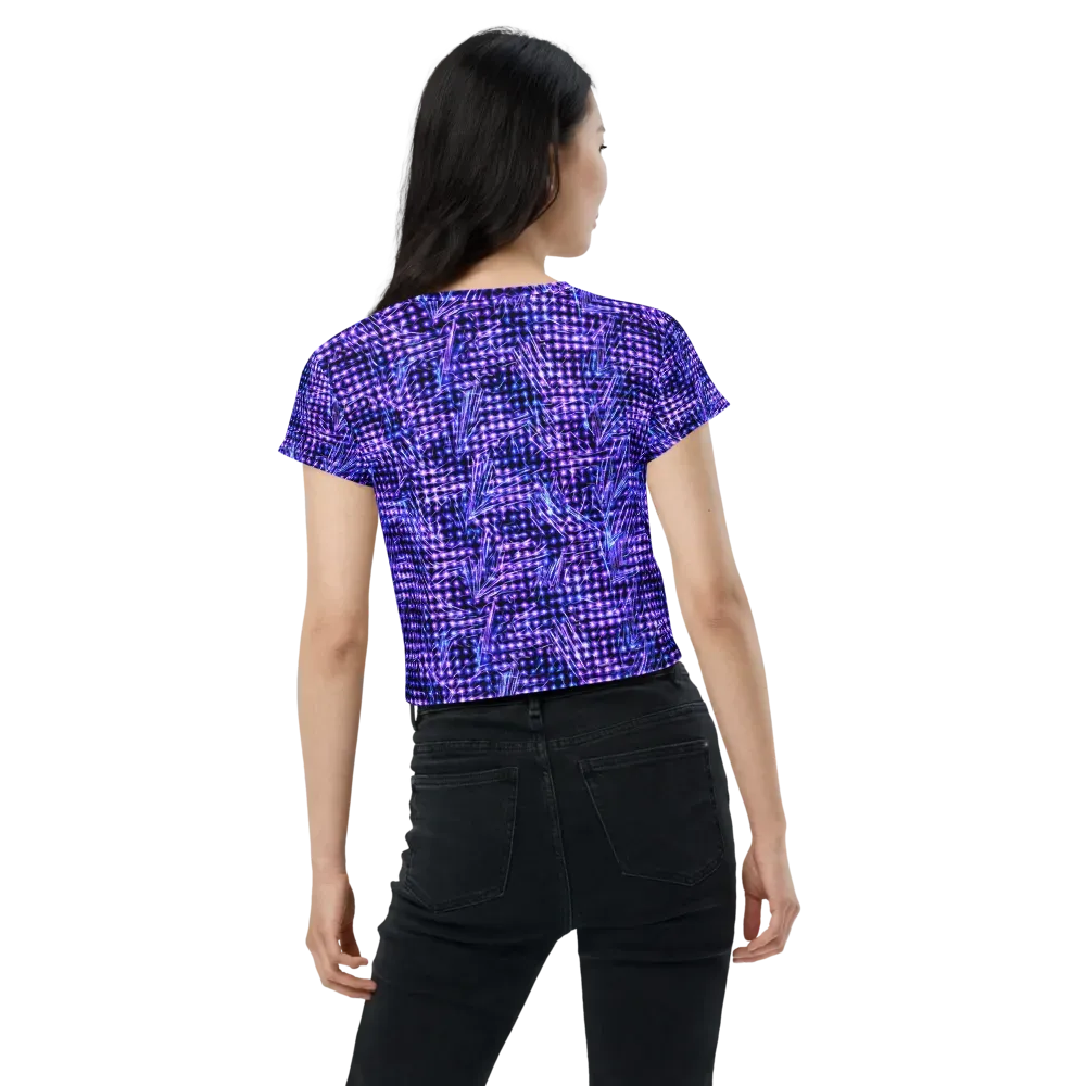 Ultraviolet Circuit on Crop Tee — Back