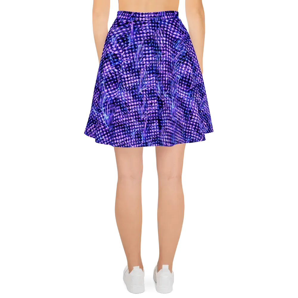 Ultraviolet Circuit on Skater Skirt — Back