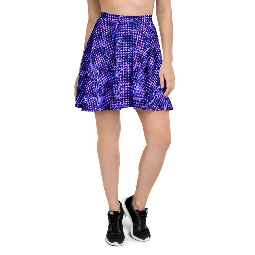 Ultraviolet Circuit on Skater Skirt — Front