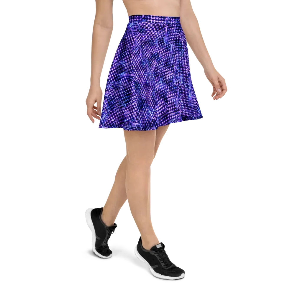Ultraviolet Circuit on Skater Skirt — Right