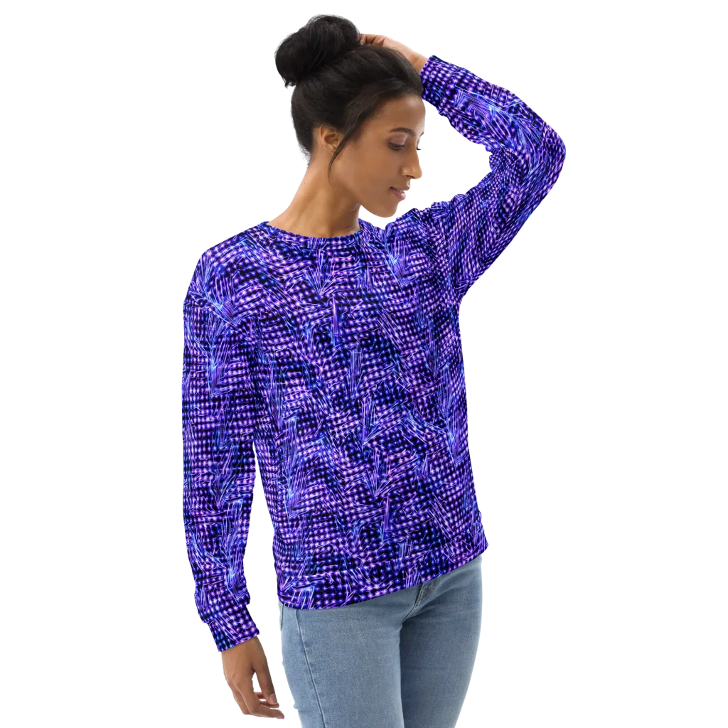 Ultraviolet Circuit on Sweatshirt — Right Front