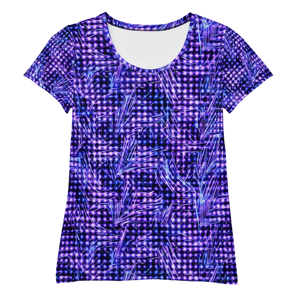 Ultraviolet Circuit on Women's Athletic T-Shirt — Front